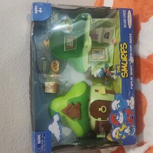 The Smurfs Painter Smurf Mushroom House Playset Jakks Pacific